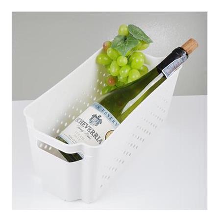 KITCHEN BASKET 15.7X31.5X14.7CM MONO WHITE