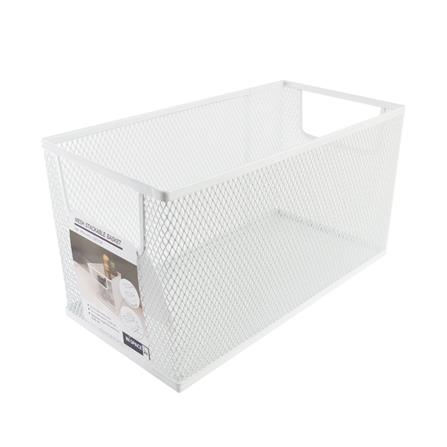 MESH BASKET KECH 14X27X15.5CM WHITE