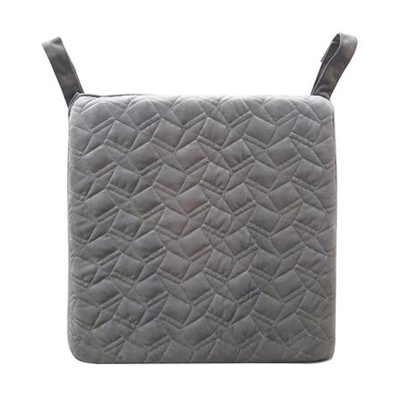 CHAIR CUSHION HOME LIVING STYLE BIX 16x16" GRAY