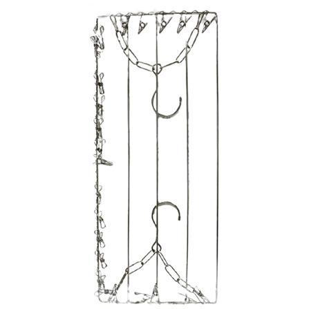 SQUAR HANGER STAINLESS 23 CLIPS PLIM