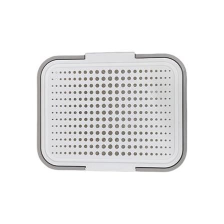 PLIM CLOTH BASKET WITH LID BUBBLE WHITE