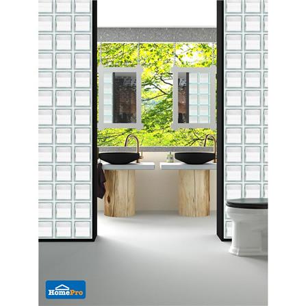 CHANG KAEW GLASS BLOCK 19X19X8CM DAZZLING DIAMOND WHITE CLEAR