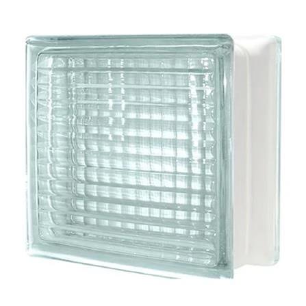 CHANG KAEW GLASS BLOCK 19X19X9CM SMALL SQUARE WHITE
