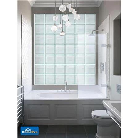 CHANG KAEW GLASS BLOCK 19X19X9CM SMALL SQUARE WHITE