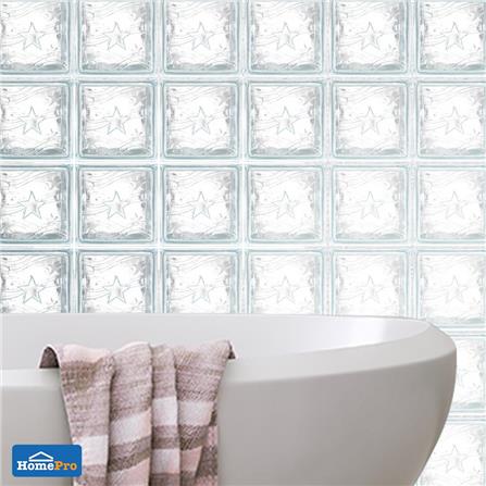 CHANG KAEW GLASS BLOCK 19X19X9CM STAR WHITE