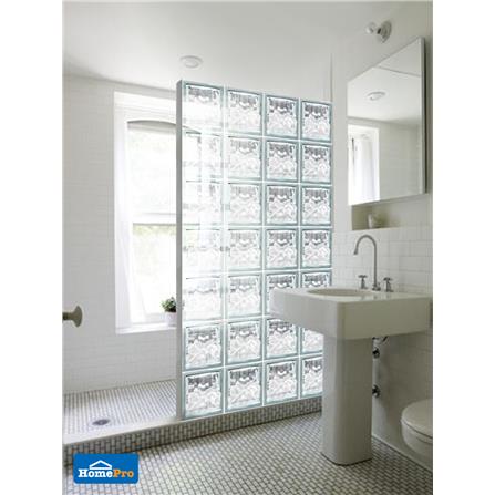 CHANG KAEW GLASS BLOCK 19X19X8CM NEXT ICE WHITE CLEAR