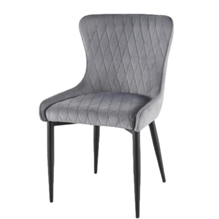DINING CHAIR FUR C-991 VELVET GREY