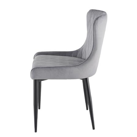 DINING CHAIR FUR C-991 VELVET GREY