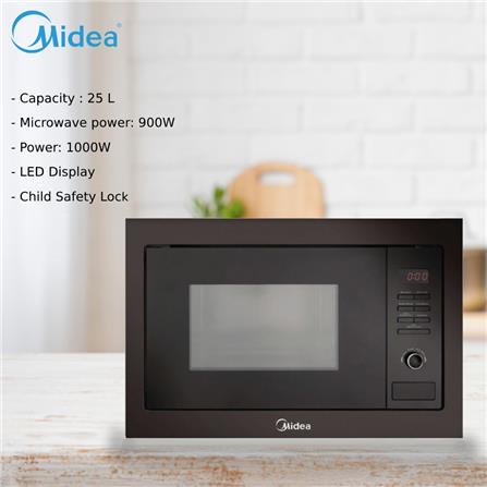MIDEA BUILT-IN MICROWAVE OVEN MBM-VE8925 900WATT 25LITER 10PROGRAM DIGITAL