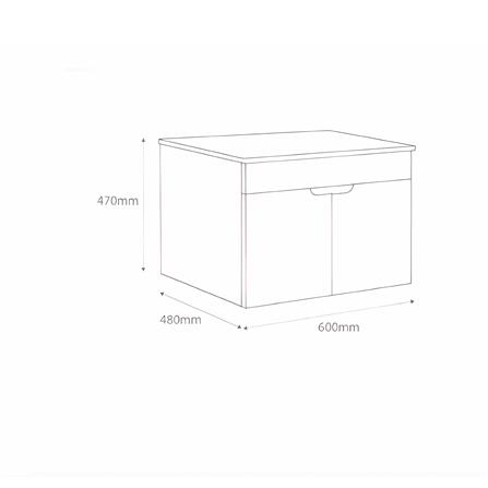 CABANA COUNTER TOP WASHBASIN CBF66406 BLACK