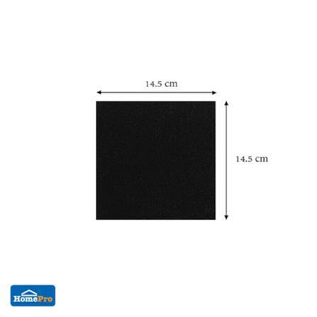 DEXZON DIY SQUARE RUBBER PAD 145X1MM BLACK 1EACH