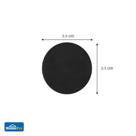 DEXZON CIRCLE RUBBER PAD 25X3MM BLACK 12EACH