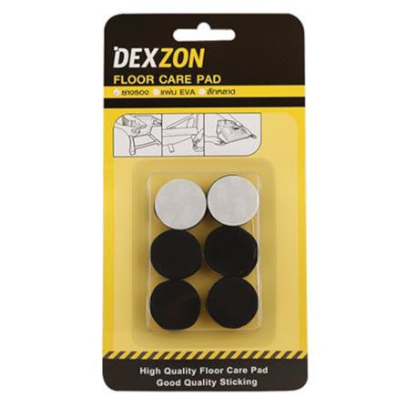 DEXZON CIRCLE RUBBER PAD 25X3MM BLACK 12EACH
