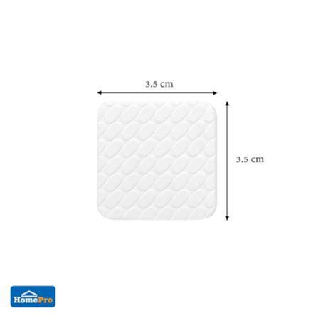 DEXZON SQUARE EVA PAD 35X3MM WHITE 12EACH