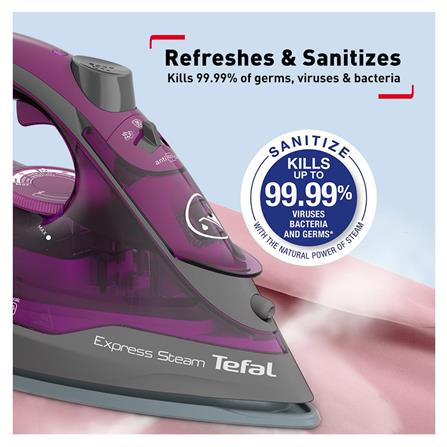 TEFAL STEAM IRON FV2843 2600WATT CERAMIC COATED SOLEPLATE