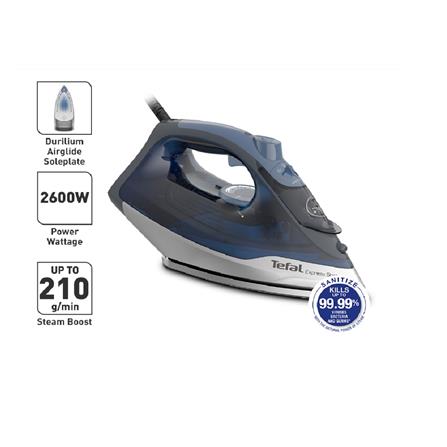 TEFAL STEAM IRON FV2887 2600WATT DURILIUM SOLEPLATE