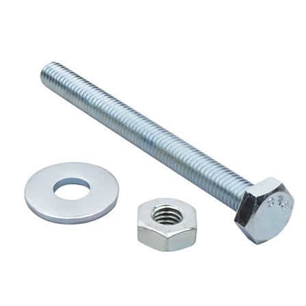 HEX BOLTS DEXZON 3/8IN X 4 IN 0.5KG WH