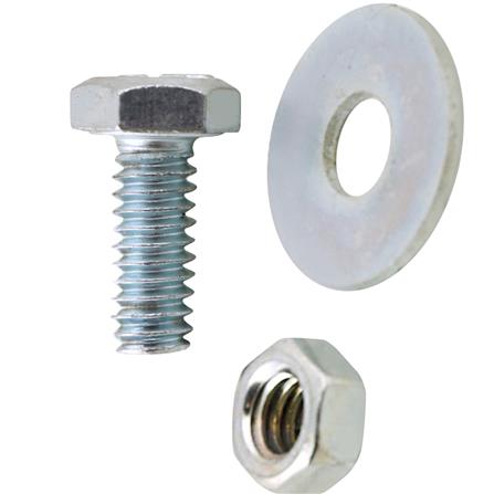 HEX BOLTS DEXZON 1/4INX5/8IN 0.5KG WH