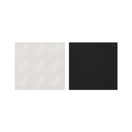 DEXZON SQUARE FELT PAD 25X3MM BLACK 12EACH