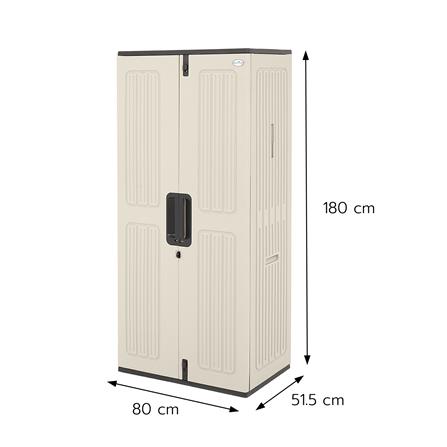 HDPE STORAGE CABINET SPRING EVEREST H180 X W80 X D52 CM
