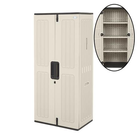 HDPE STORAGE CABINET SPRING EVEREST H180 X W80 X D52 CM