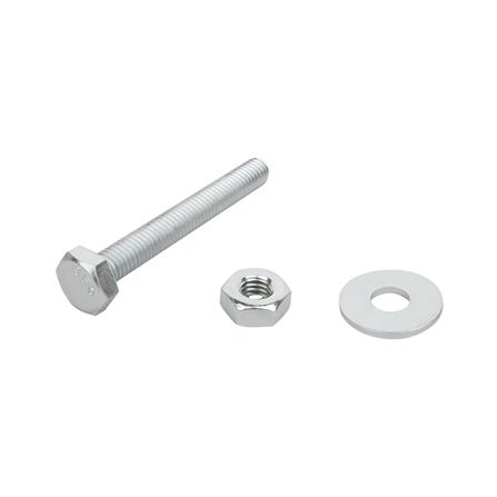 HEX BOLTS DEXZON 3/8INX3IN 0.5KG WH