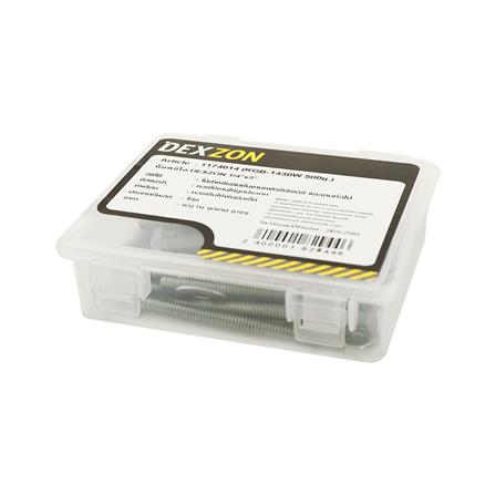 HEX BOLTS DEXZON 1/4INX2-1/2IN 0.5KG WH