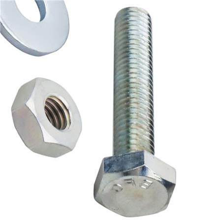 HEX BOLTS DEXZON 3/8INX2IN 0.5KG WH