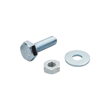 HEX BOLTS DEXZON 3/8INX1-1/4IN STEEL 0.5KG WH