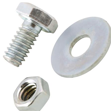 HEX BOLTS DEXZON 1/4INX1/2IN STEEL 0.5KG WH