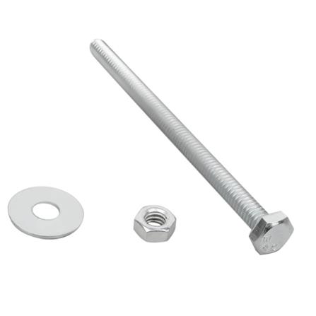 HEX BOLTS DEXZON 1/4INX4IN STEEL 0.5KG WH