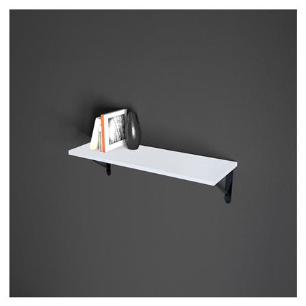 WOODEN SHELF WITH MELAMINE TOP STACKO 80X30X1.6cM WHITE EVELYN