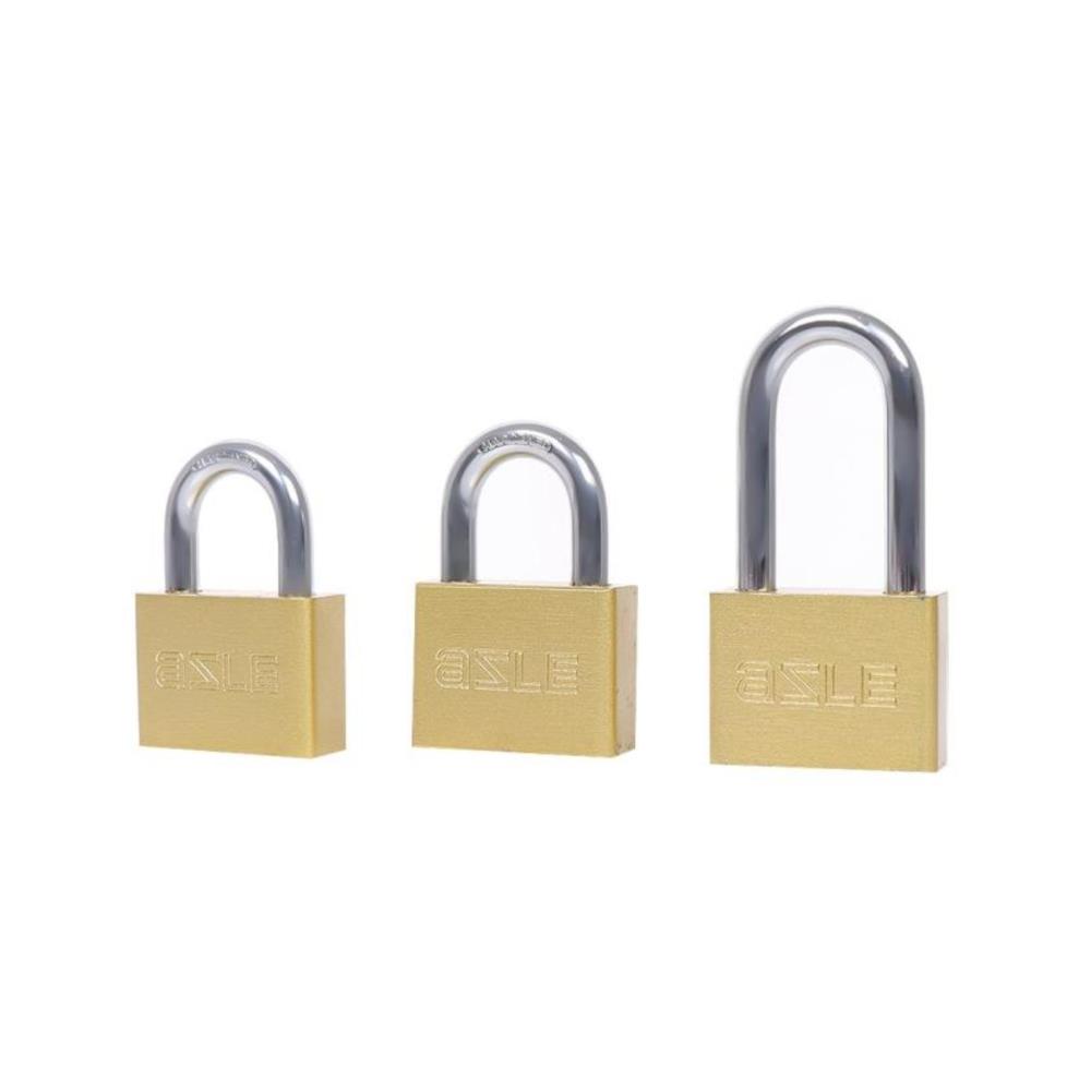 AZLE KEYED ALIKE PADLOCK SET 50MM 3 EACH POLISHED BRASS