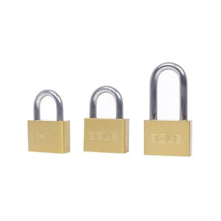 AZLE KEYED ALIKE PADLOCK SET 50MM 3 EACH POLISHED BRASS