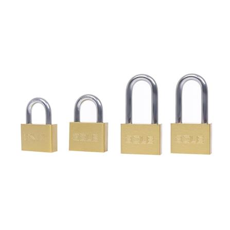 AZLE KEYED ALIKE PADLOCK SET 50 MM 4 EACH POLISHED BRASS