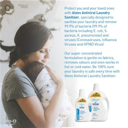 ALEEV ANTIVIRAL LAUNDRY SANITISER 1L SPRING GARDEN