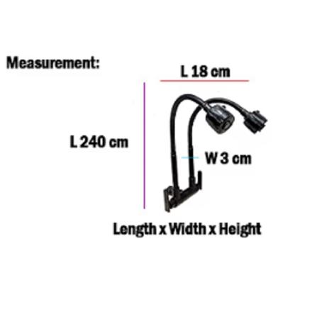 CABANA SINK FAUCET WALL MOUNTED FLEXIBLE DOUBLE HEAD CB2546SS-BLACK MBK (WDCCX)