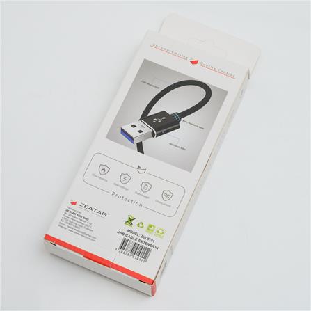 USB EXTENSION CABLE 1.0M ZUC9101 BLACK ZEATAR