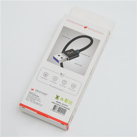 USB EXTENSION CABLE 1.0M ZUC9101 BLACK ZEATAR