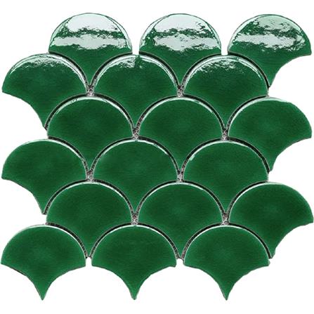 GNG MOSAIC 25X24.5CM EMERALD BL-DE11