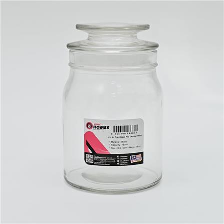 LITTLE HOMES AIR TIGHT GLASS POP CANISTER 750ML LH6857