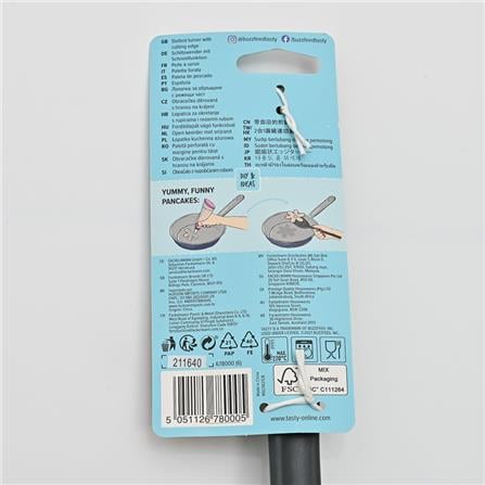 FACKELMANN TASTY LADLE NYLON SLOTTED TURNER WITH HANDLE