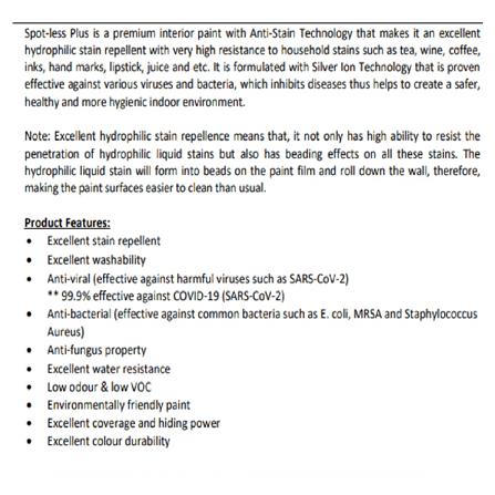 SPOT-LESS PLUS 5L BASE P IN-PAINT