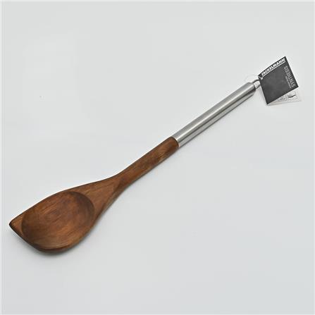 FACKELMANN ACACIA POINTED SPOON WITH STAINLESS STEEL TUBE HANDLE &ndash; 30321