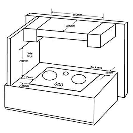 ELECTROLUX GAS HOB EHG9251BC 2BURNER 5.2KW 90CM