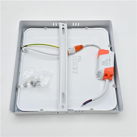 DOWNLIGHT 8" 18W SURFACE SQ CW FSL ACRYLIC COOL WHITE 8" SQUARE