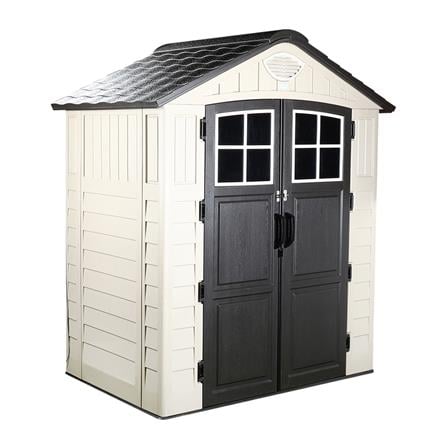 STORAGE SHED WITH OPAQUE TOP PANELS SPRING EVEREST N1B1 197X129CM