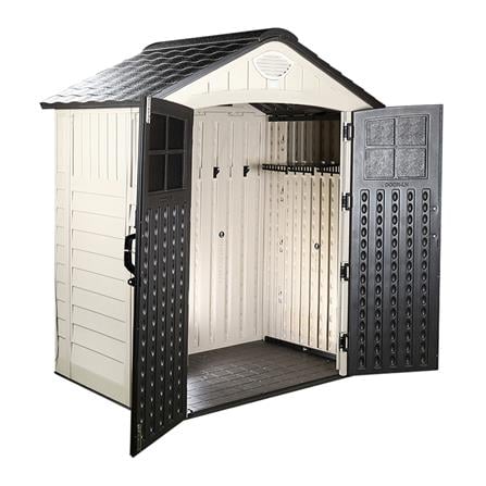 STORAGE SHED WITH OPAQUE TOP PANELS SPRING EVEREST N1B1 197X129CM