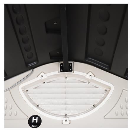 STORAGE SHED WITH OPAQUE TOP PANELS SPRING EVEREST N1B1 197X129CM