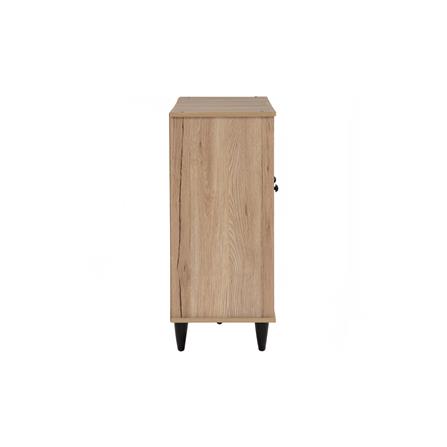 NUHOOM SHOES CABINET ALMO 3 DOOR SONOMA OAK